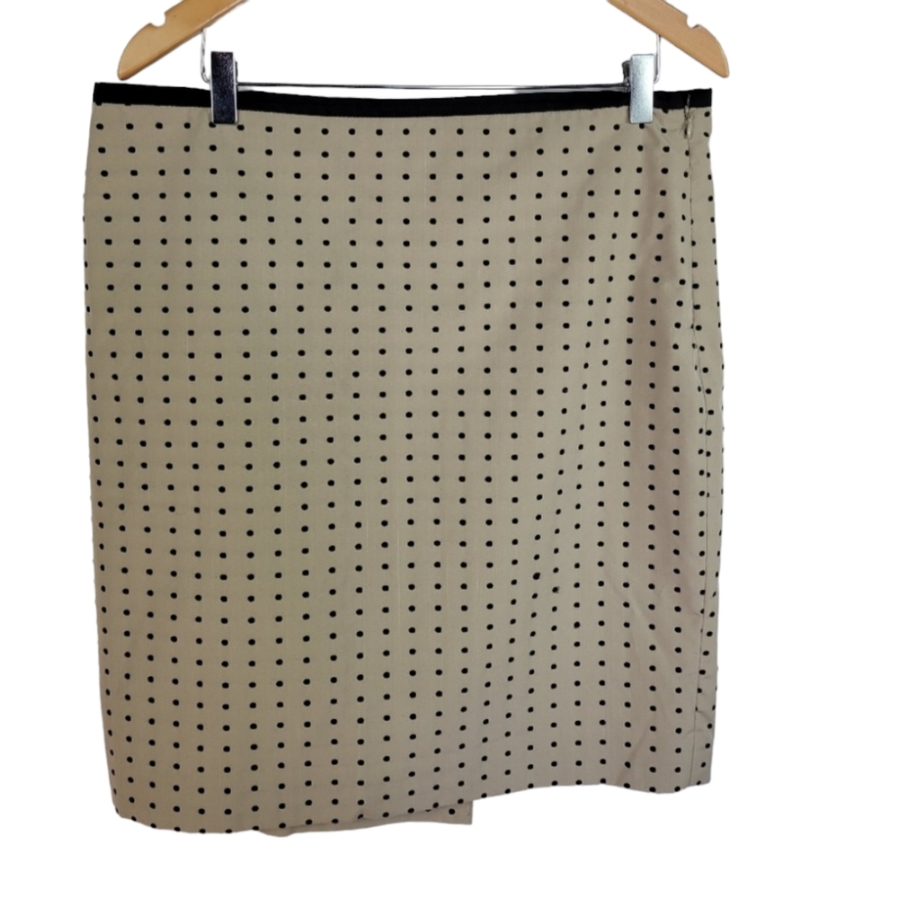 Outback Beige Polka dot Skirt beige black 14 size